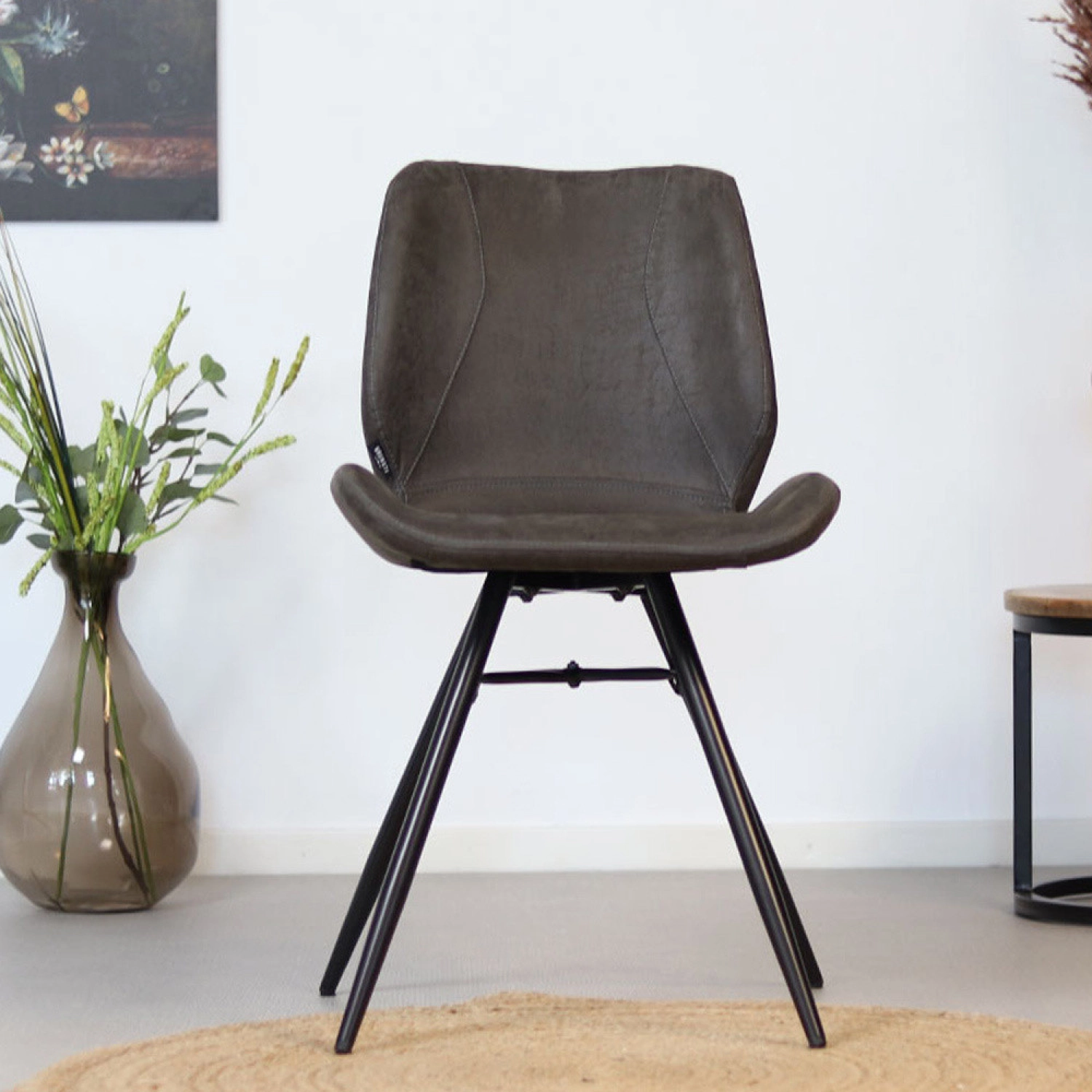 Rent a Dining chair Barrel (anthracite)? Rent at KeyPro furniture rental!