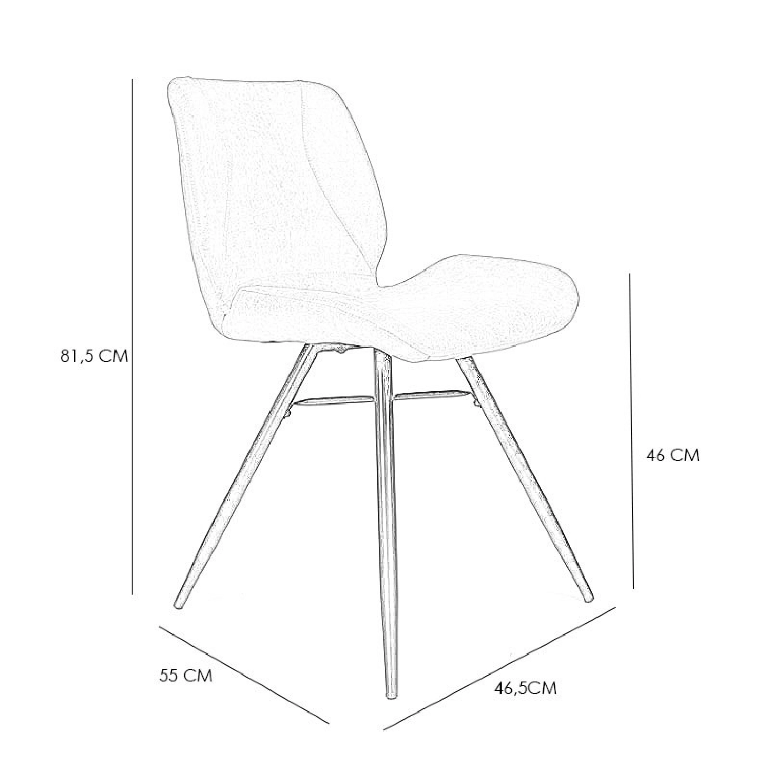 Rent a Dining chair Barrel (anthracite)? Rent at KeyPro furniture rental!