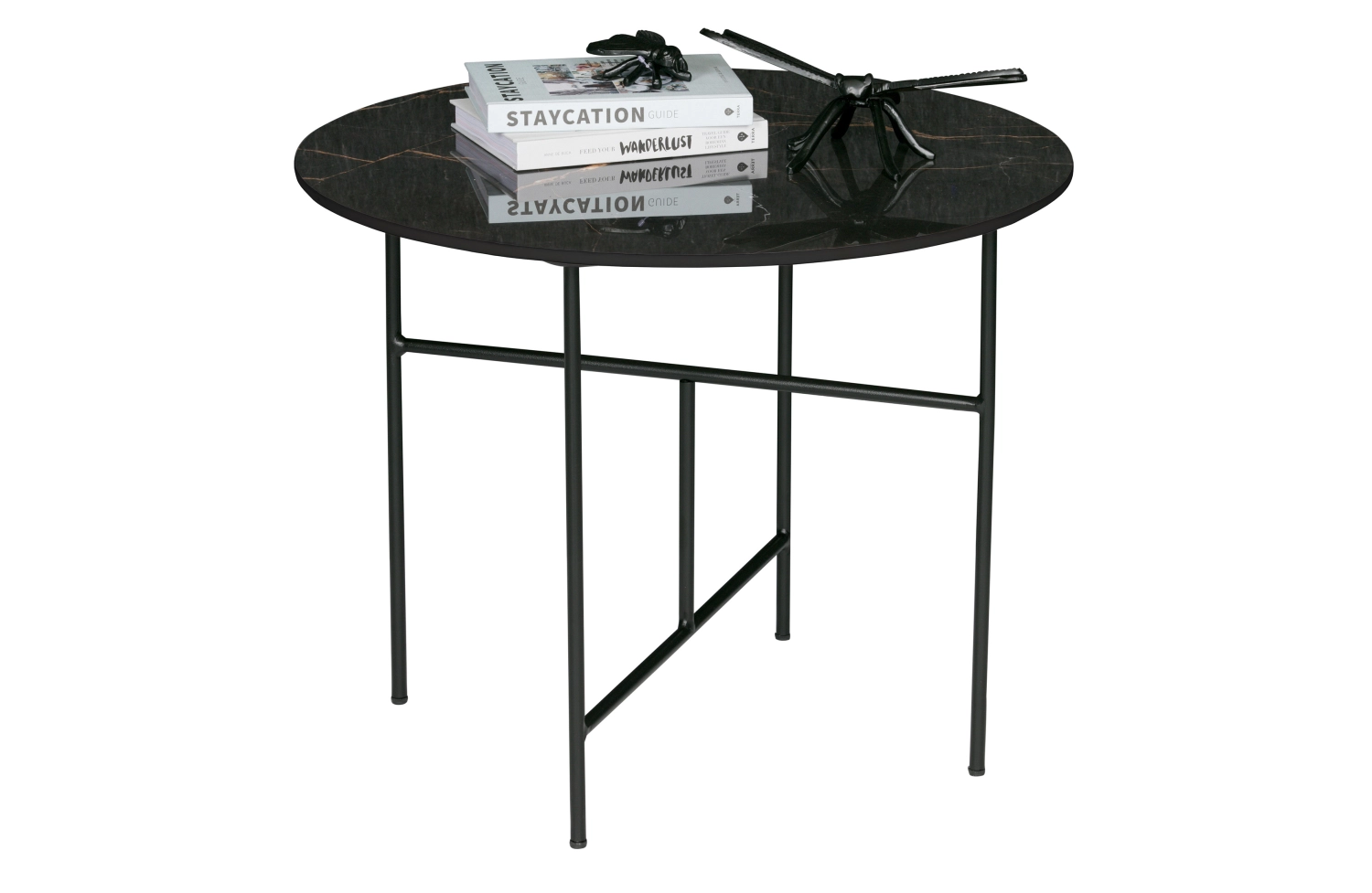 Rent a Side table Vida marble 48XØ60 (black)? Rent at KeyPro furniture rental!