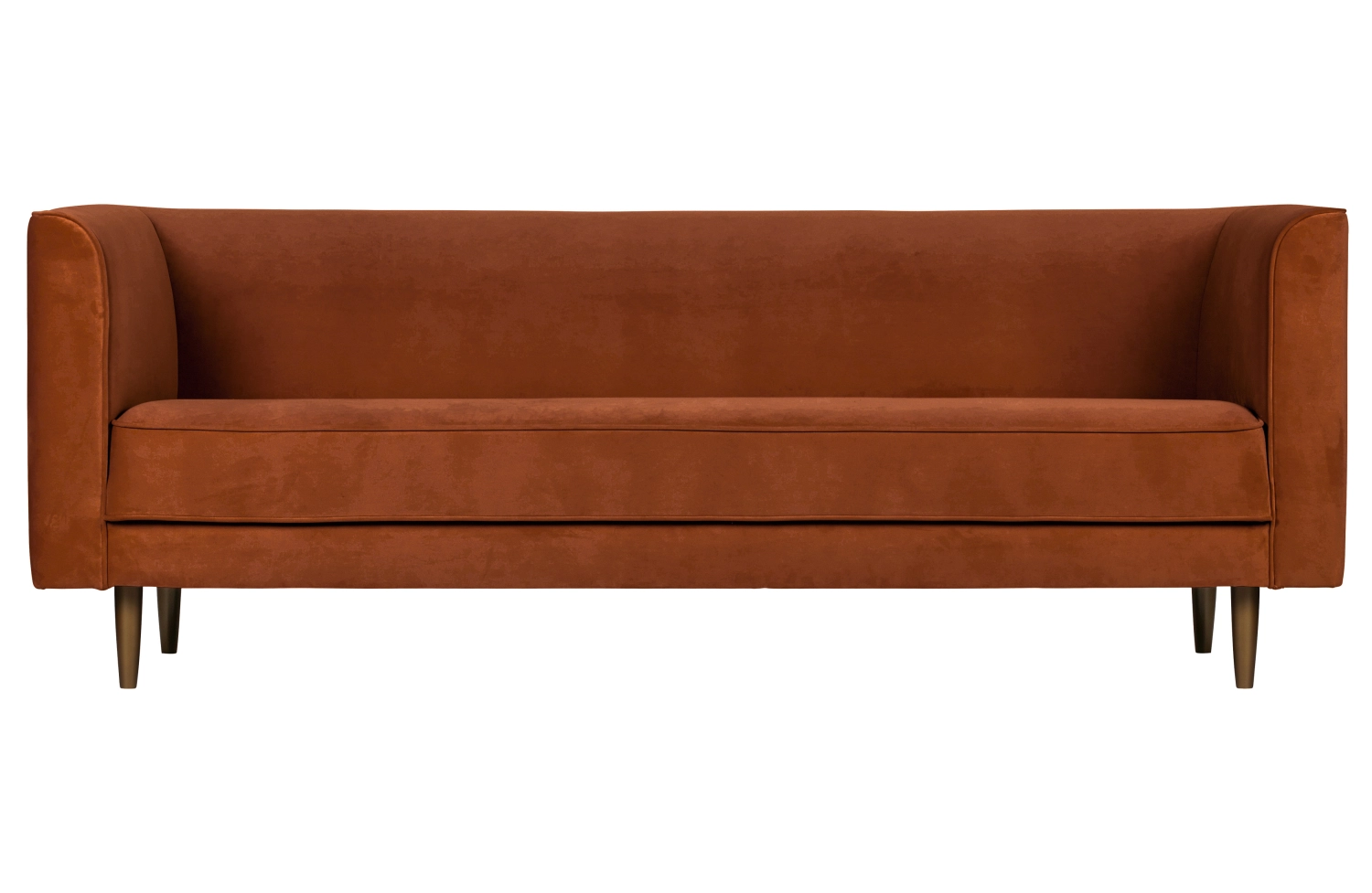 Rent a Sofa 3 seater Studio velvet (rust)? Rent at KeyPro furniture rental!