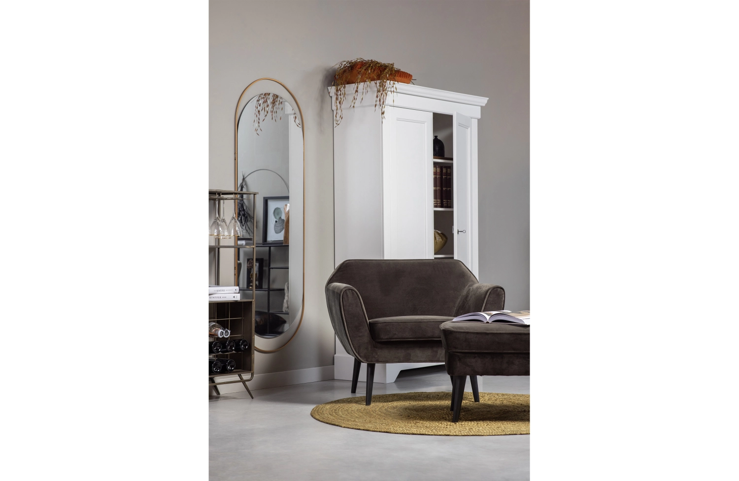 Rent a Armchair Rocco velvet (warm green)? Rent at KeyPro furniture rental!