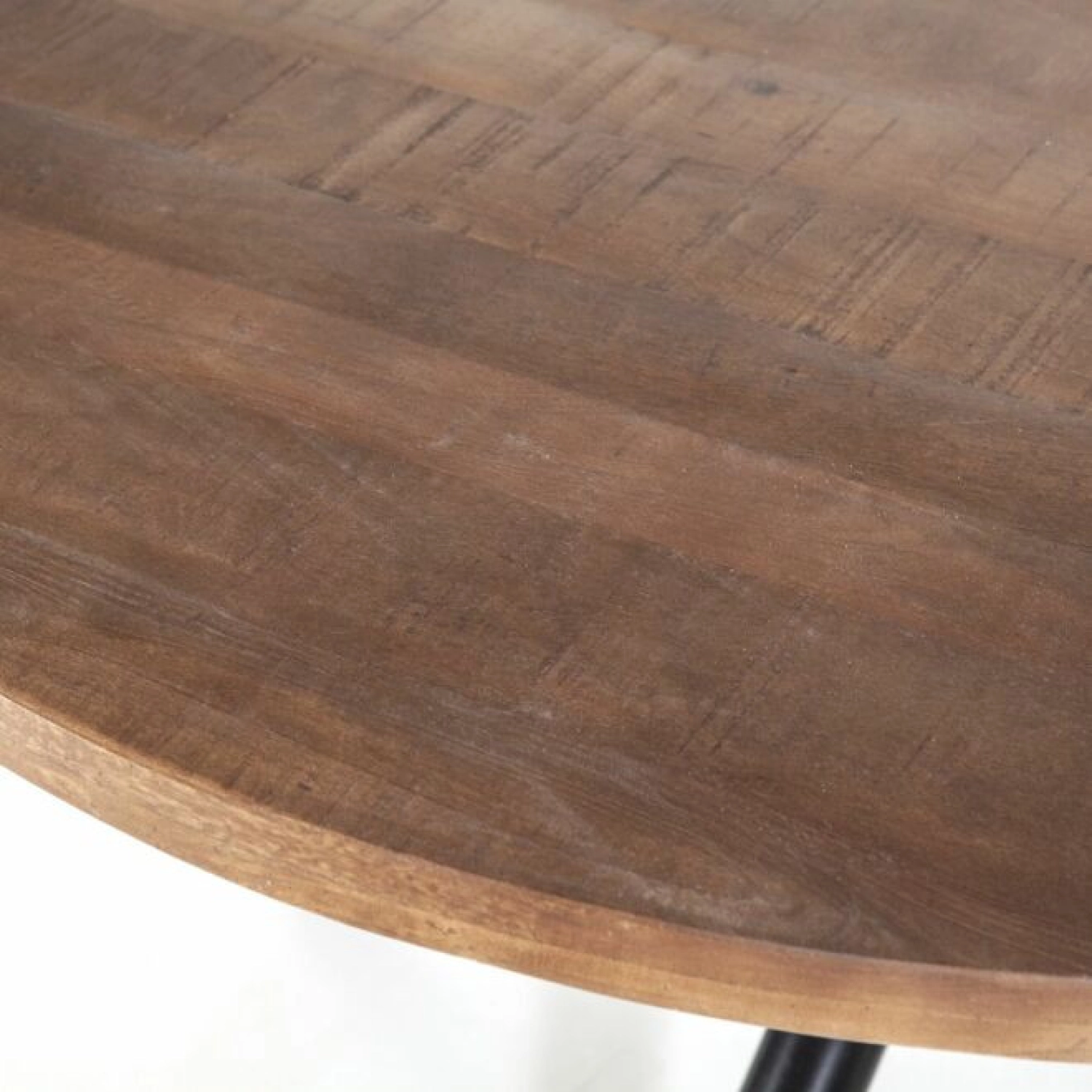 Eettafel rond met kruispoot 130cm (bruin) huren? Huur bij KeyPro meubelhuur!