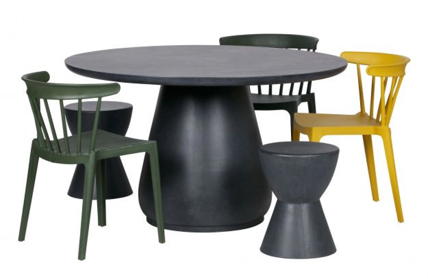Spijlenstoel Bliss kunststof  (geel) huren? Huur bij KeyPro meubelhuur!