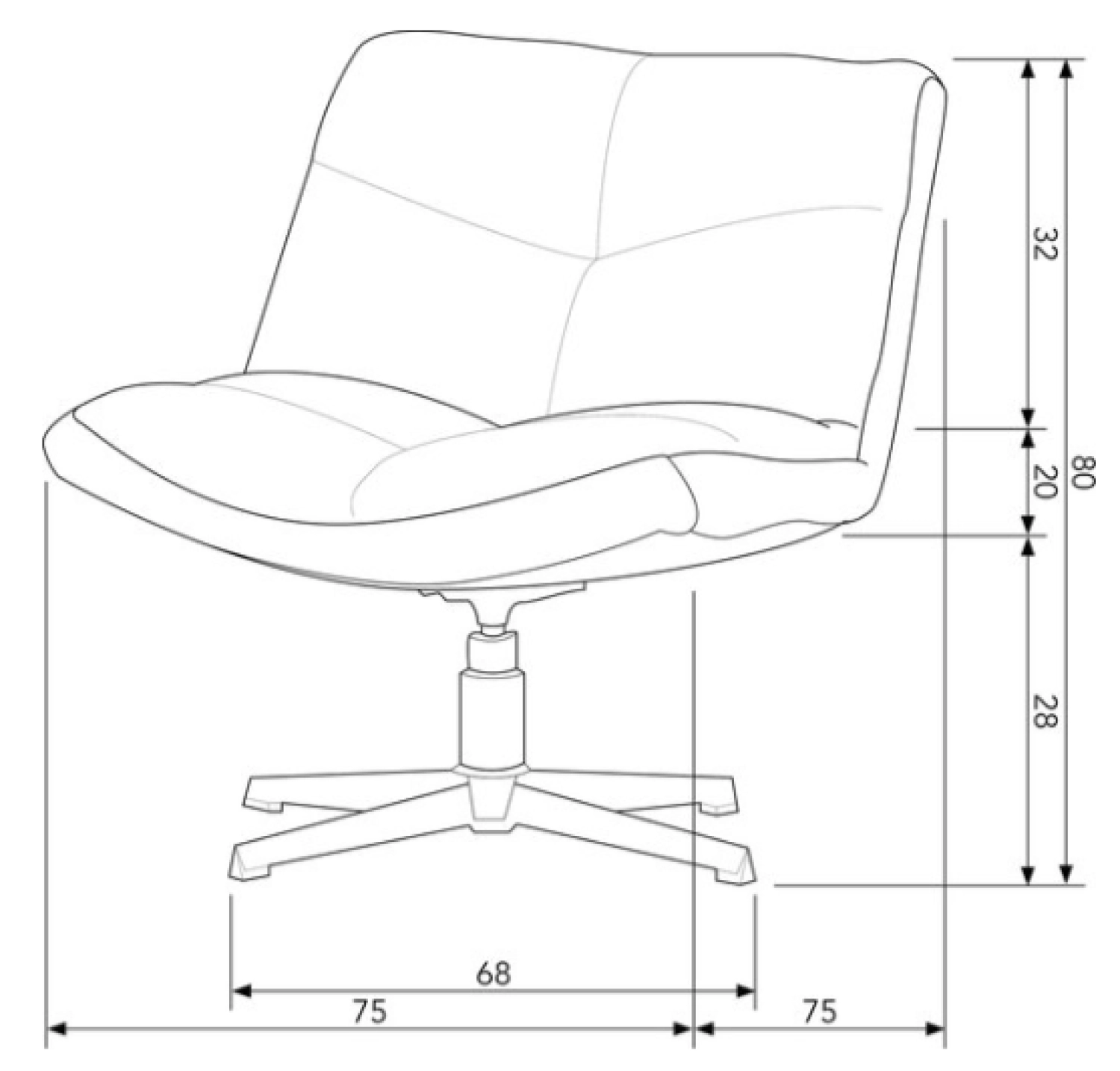 Rent a Swivel Armchair Vinny? Rent at KeyPro furniture rental!