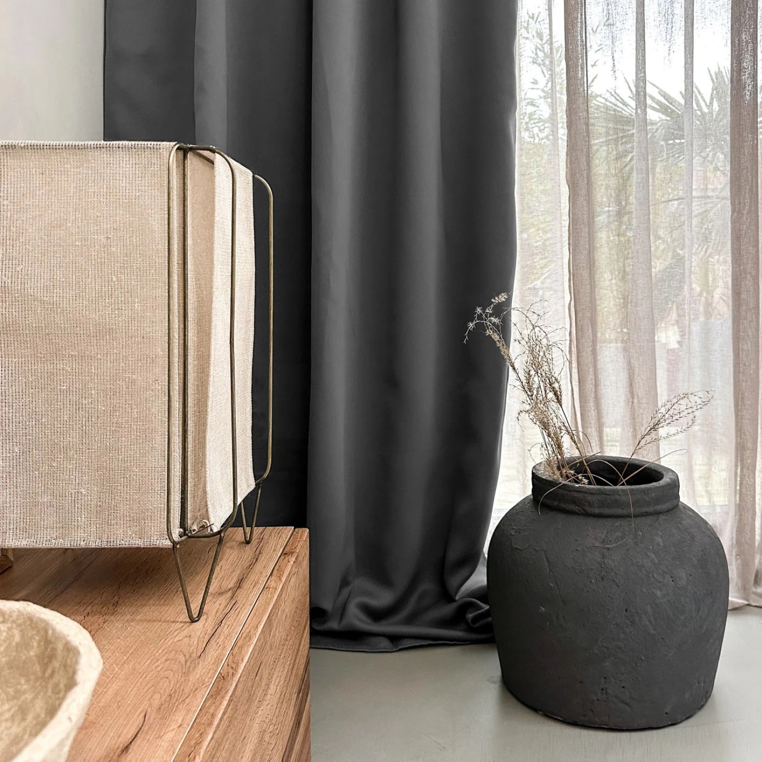 Rent a Window finish curtains (taupe)? Rent at KeyPro furniture rental!