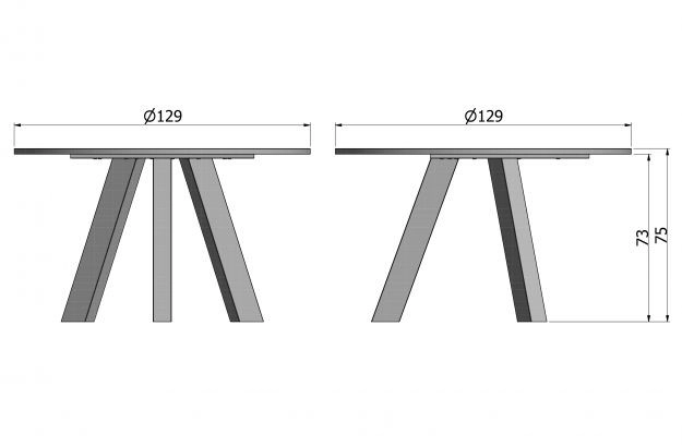 Eettafel Rhonda (eiken) huren? Huur bij KeyPro meubelhuur!