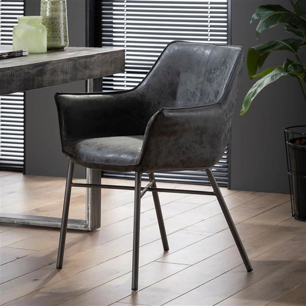 Rent a Dining chair leather look (black)? Rent at KeyPro furniture rental!