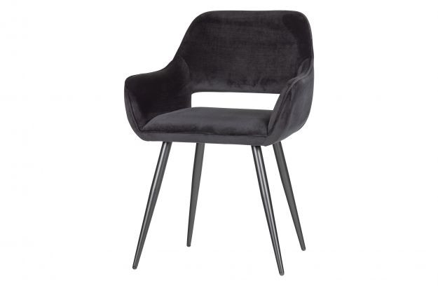 Rent a Dining chair Jelle velvet (black)? Rent at KeyPro furniture rental!