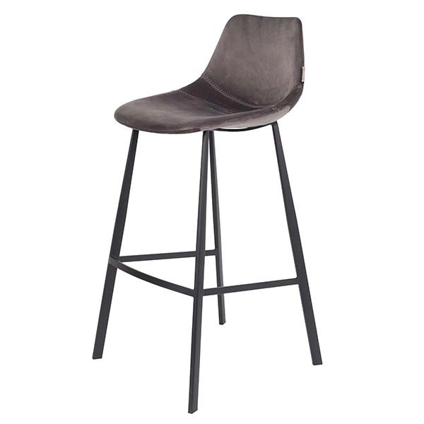 Barhocker Franky Samt (grau) mieten? Mieten Sie bei KeyPro Möbelverleih!