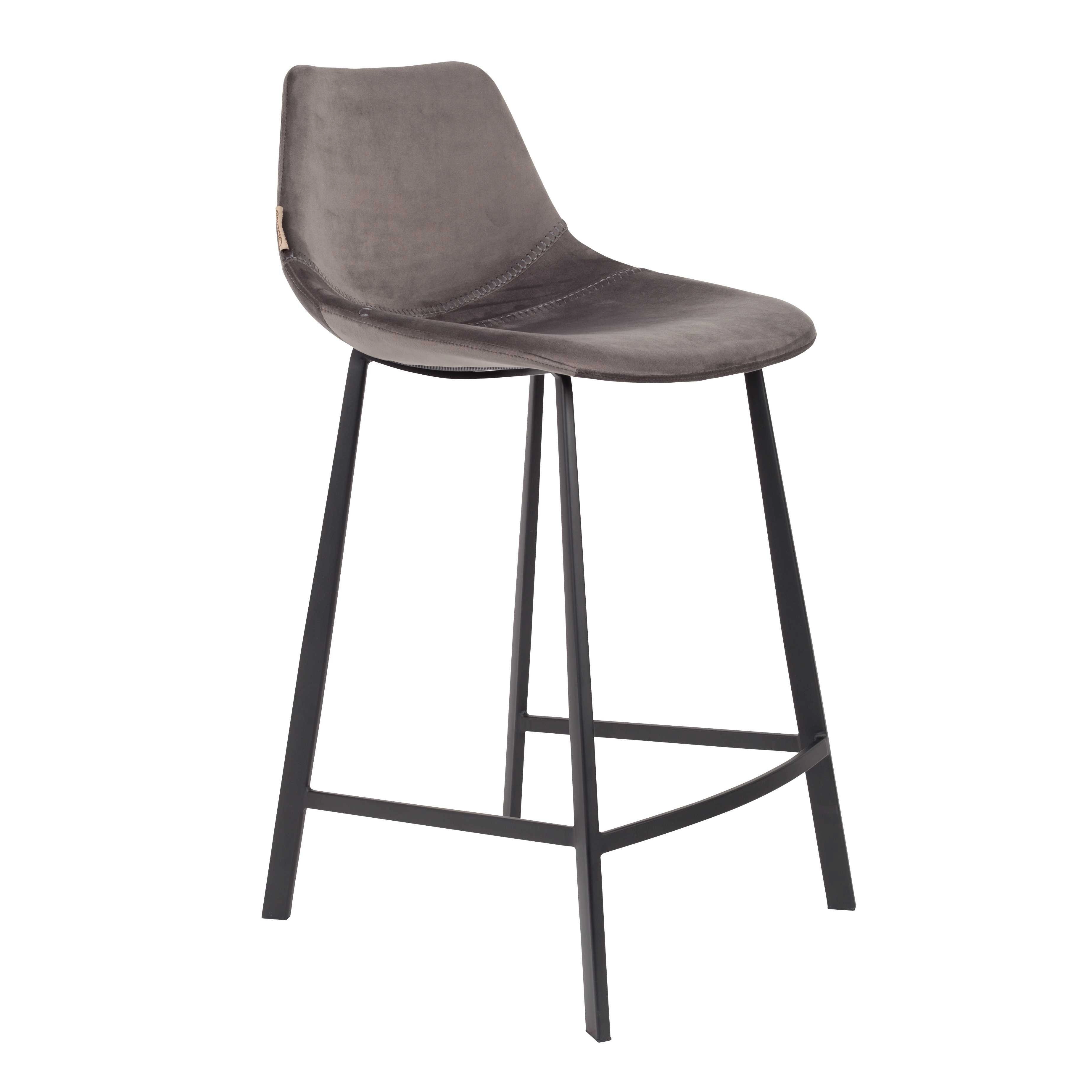 Barhocker Franky Samt (grau) mieten? Mieten Sie bei KeyPro Möbelverleih!