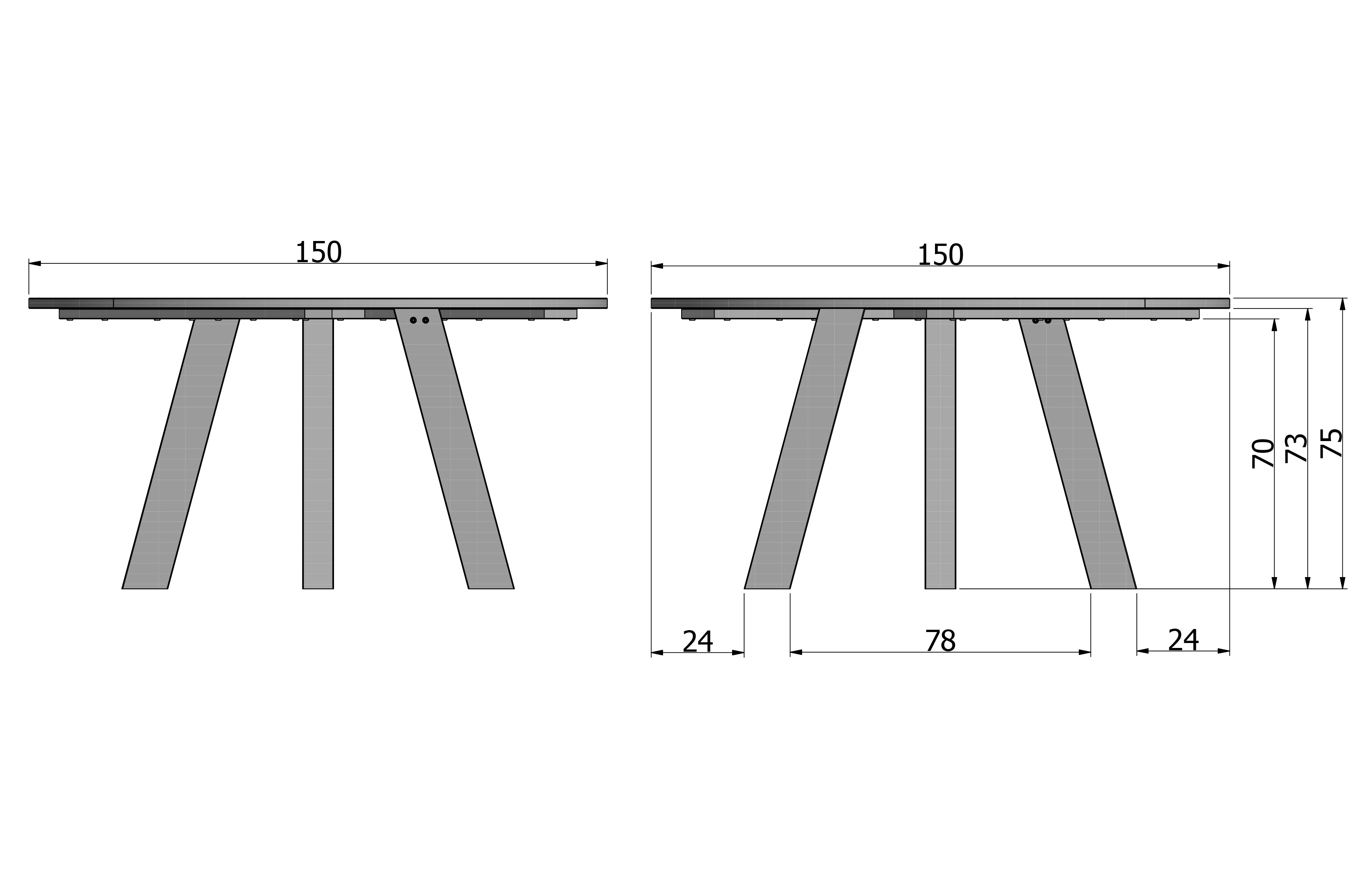 Eettafel Rhonda XL (zwart) huren? Huur bij KeyPro meubelhuur!