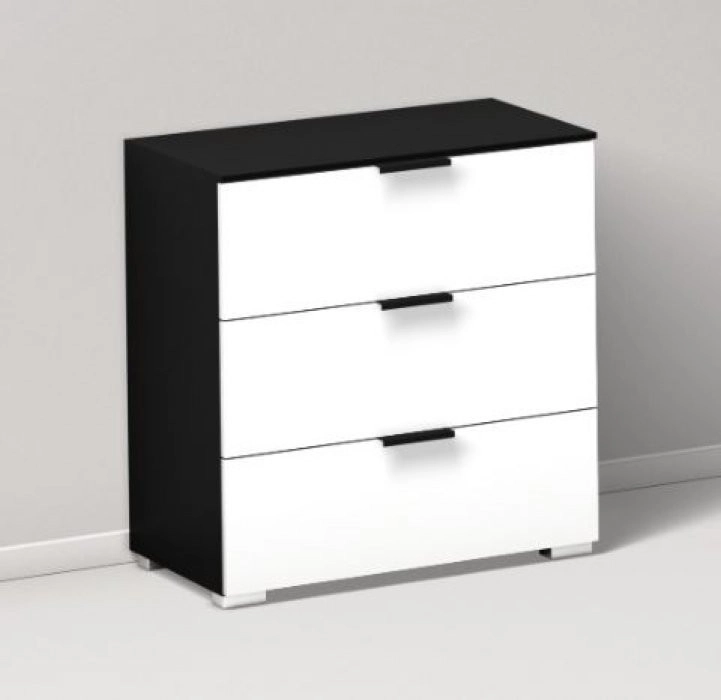 Rent a Chest of drawers black/white? Rent at KeyPro furniture rental!