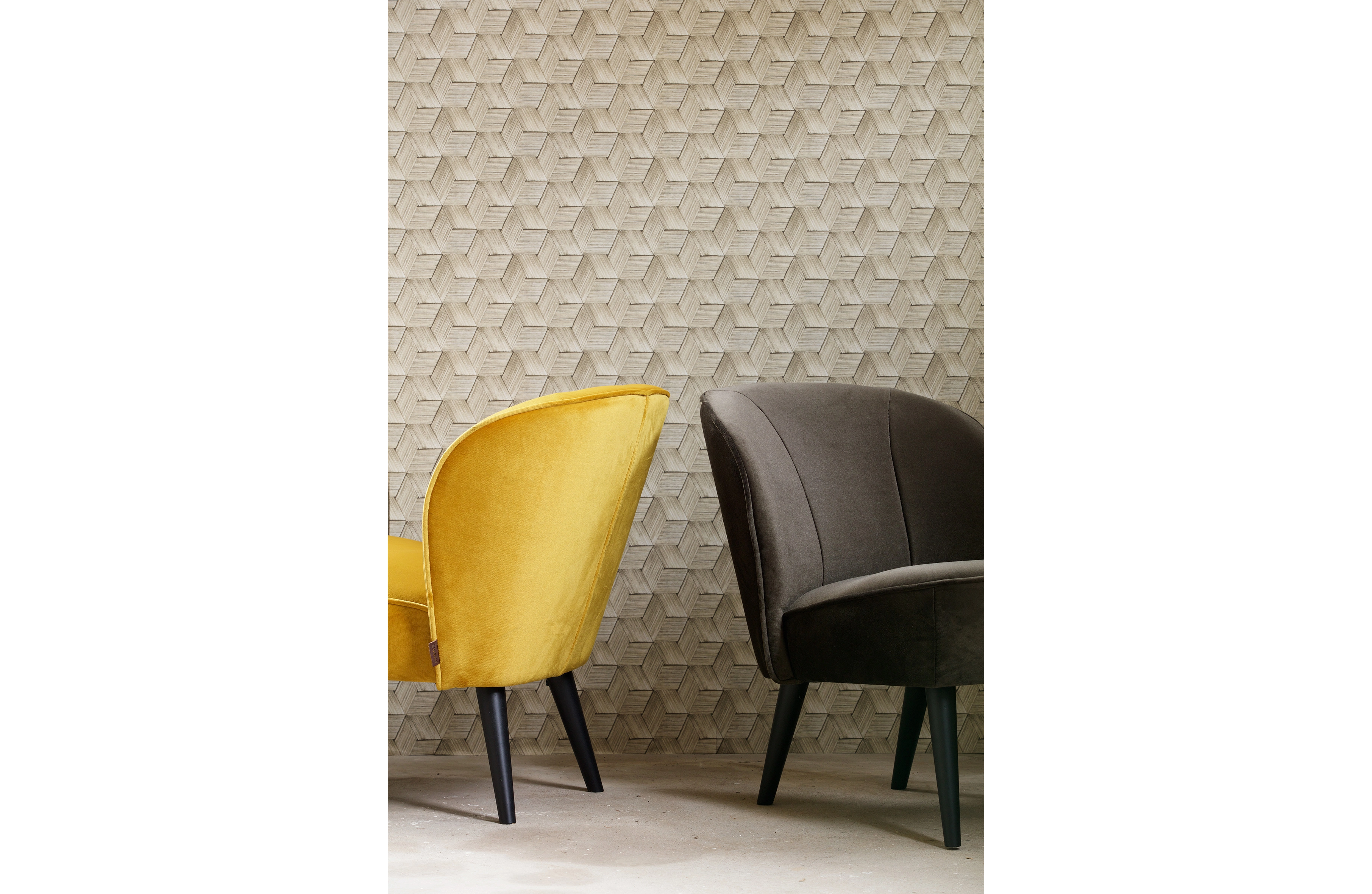 Rent a Armchair Sara velvet (ochre)? Rent at KeyPro furniture rental!