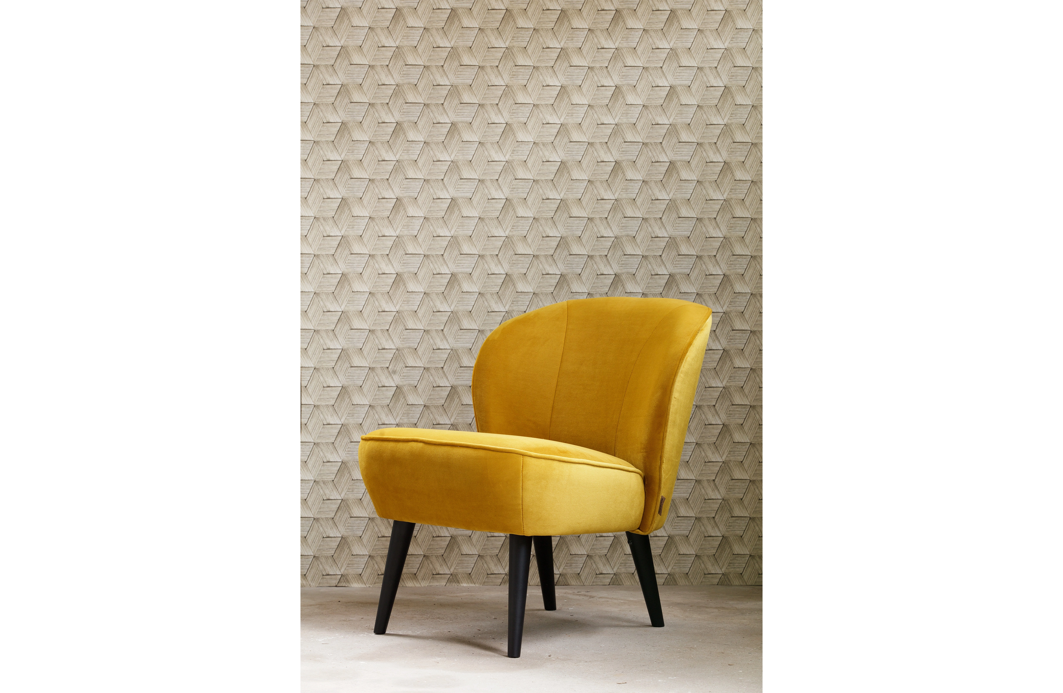 Rent a Armchair Sara velvet (ochre)? Rent at KeyPro furniture rental!