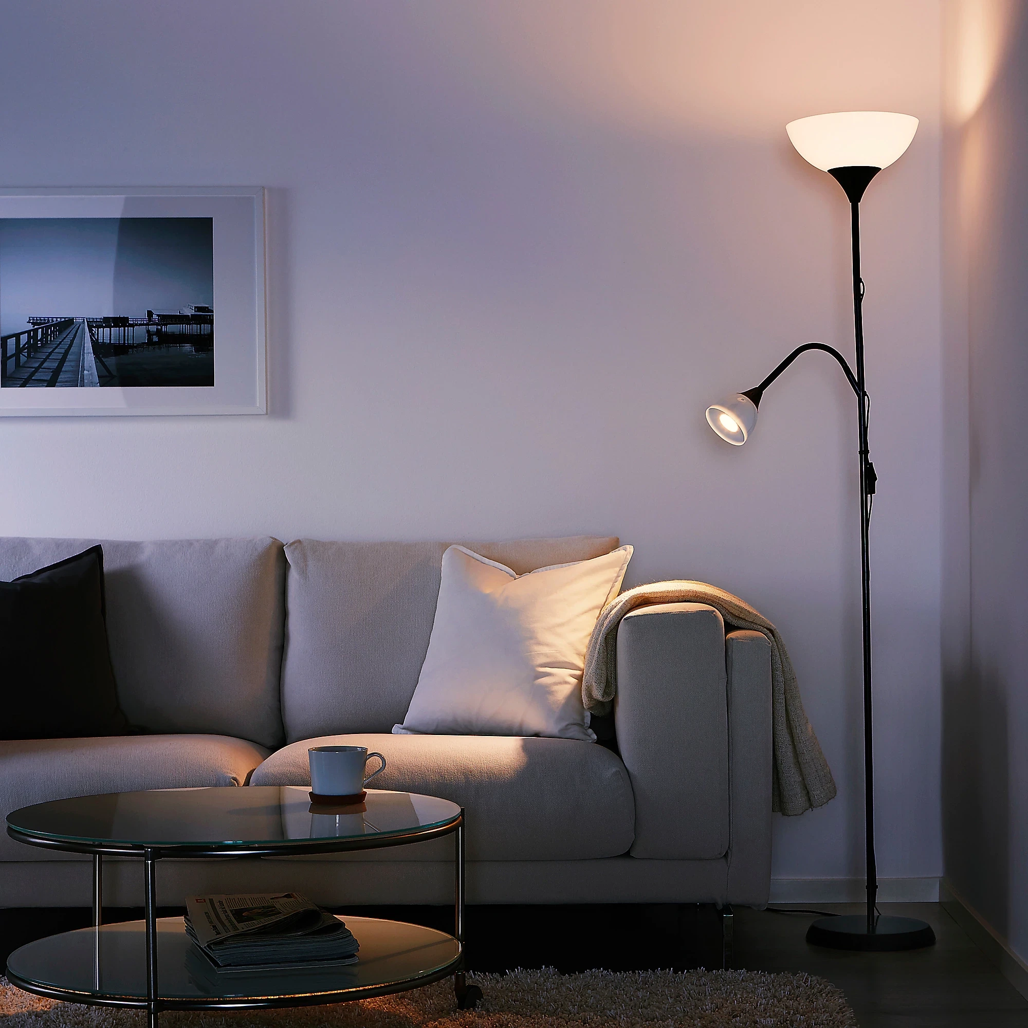 Rent a Floor lamp Not (black)? Rent at KeyPro furniture rental!