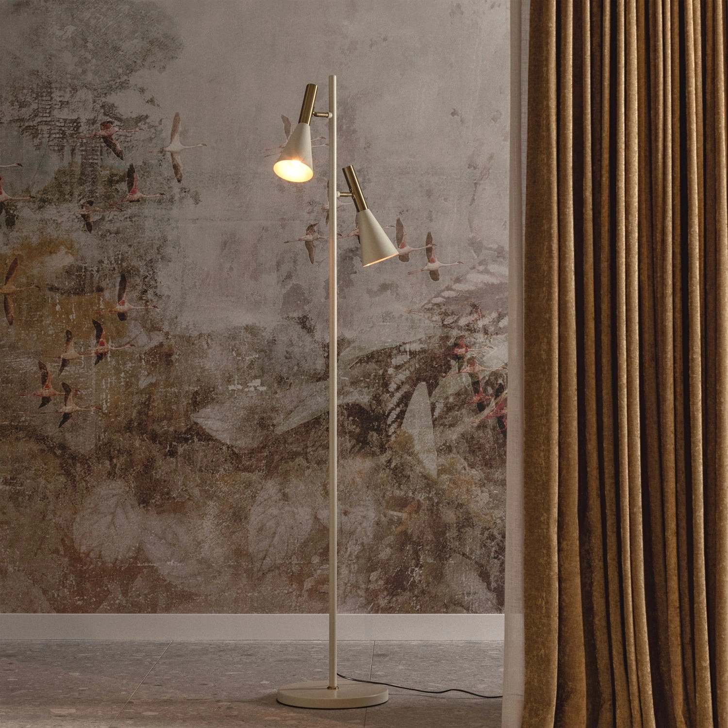 Rent a Floor lamp Body (sand/gold)? Rent at KeyPro furniture rental!