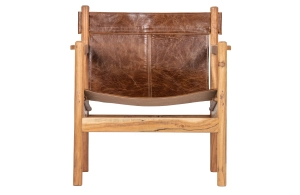 Fauteuil Chill echt leer (bruin) huren? Huur bij KeyPro meubelhuur!