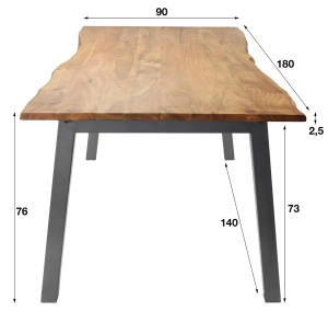 Eettafel Edge (hout) huren? Huur bij KeyPro meubelhuur!