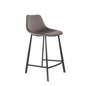 Barhocker Franky Samt (grau) mieten? Mieten Sie bei KeyPro Möbelverleih!