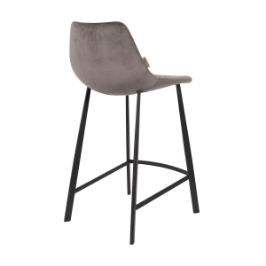 Barhocker Franky Samt (grau) mieten? Mieten Sie bei KeyPro Möbelverleih!