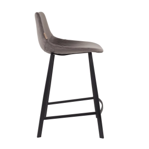 Barhocker Franky Samt (grau) mieten? Mieten Sie bei KeyPro Möbelverleih!