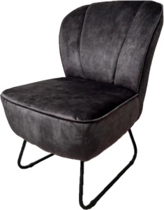 Fauteuil Eddy Velvet (antraciet) huren? Huur bij KeyPro meubelhuur!